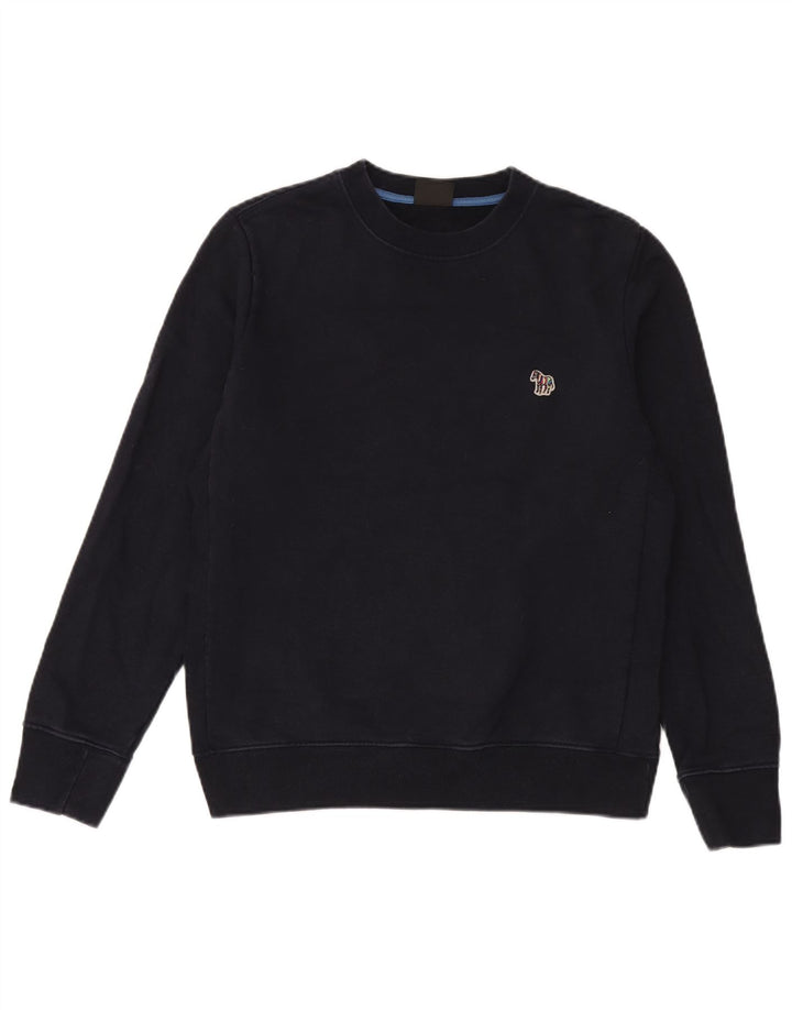 Felpa da uomo Paul Smith Maglione medio in cotone blu navy
