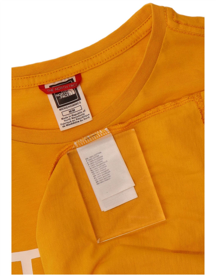 T-shirt grafica da uomo The North Face Top in cotone giallo medio