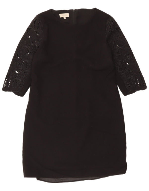 Abito tubino Hobbs da donna con maniche a 3/4 UK 14 Grande poliestere floreale nero