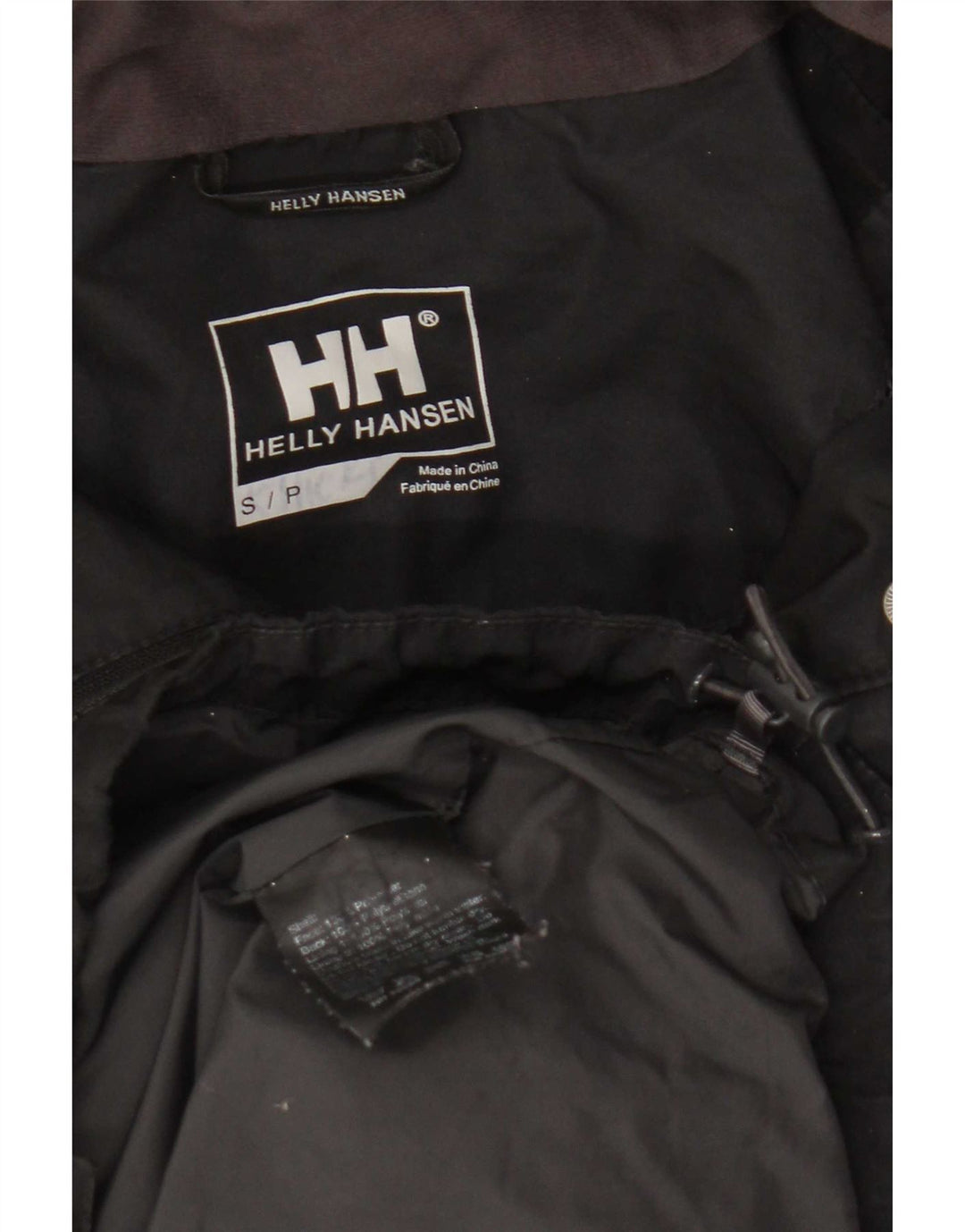 Giacca a vento con cappuccio da donna Helly Hansen UK 10 Small Poliestere nero