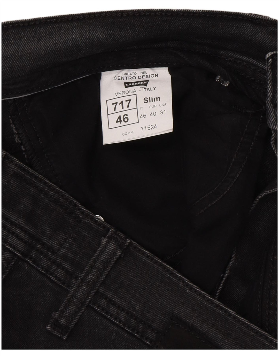 CARRERA Womens 717 Slim Jeans W31 L32 Black Classic