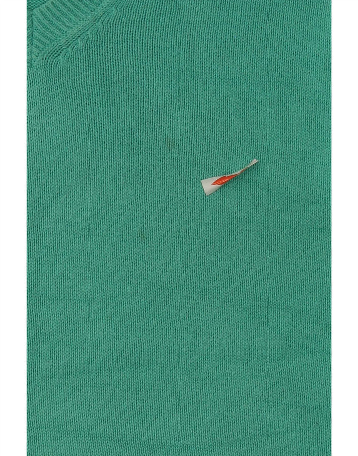 Maglione vintage da uomo con scollo a V vestibilità regolare, grande verde