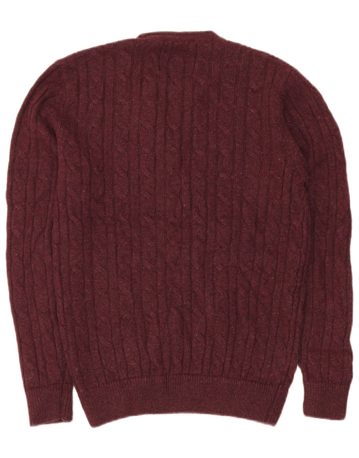Maglione maglione girocollo da uomo Jack Wills piccolo marrone poliammide