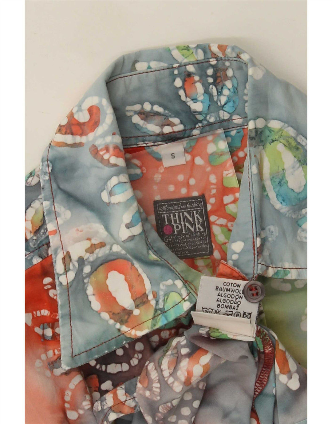 Camicia da donna Think Pink UK 10 piccolo cotone floreale multicolore