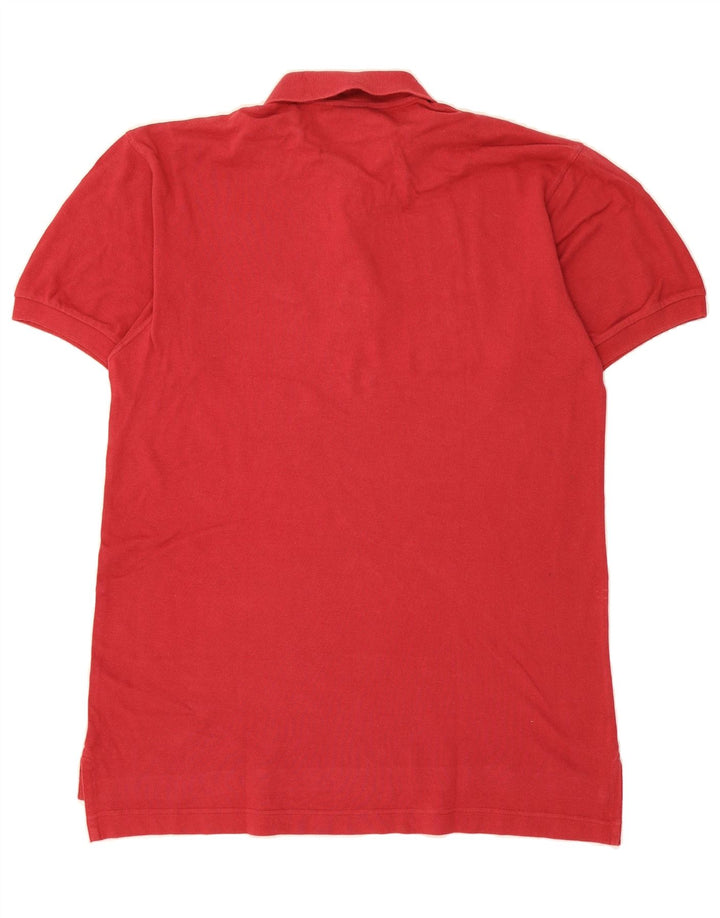 NIKE Mens Polo Shirt Medium Red Cotton Vintage Nike and Second-Hand Nike from Messina Hembry 