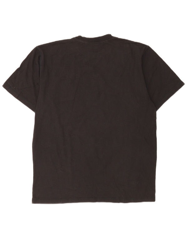 T-shirt grafica da uomo Adidas Top UK 40/42 cotone nero medio