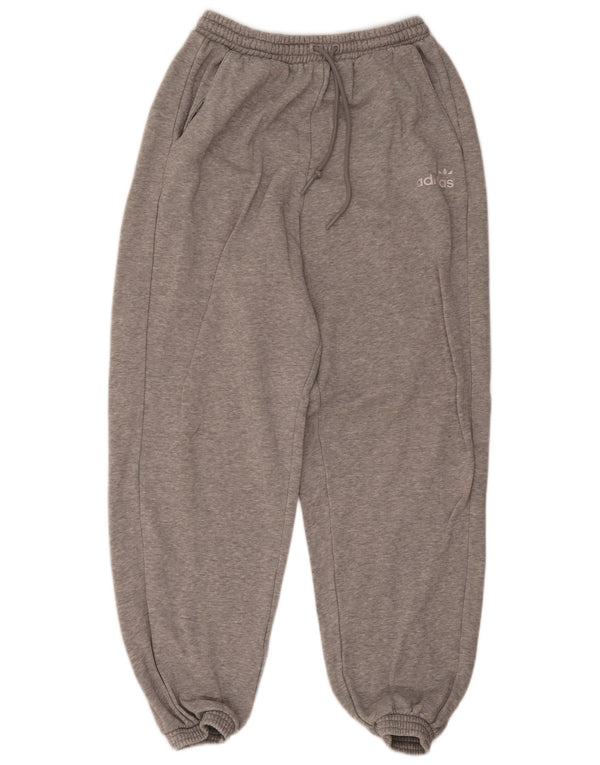 Pantaloni da tuta da donna Adidas Joggers UK 8 Small Grigio Cotone
