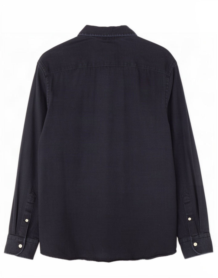 Camicia di jeans Zara da uomo grande in Lyocell blu navy