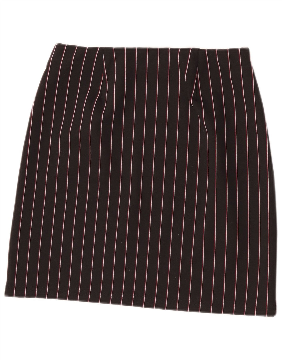Minigonna da donna Marks & Spencer UK 8 piccola W26 poliestere a righe nere