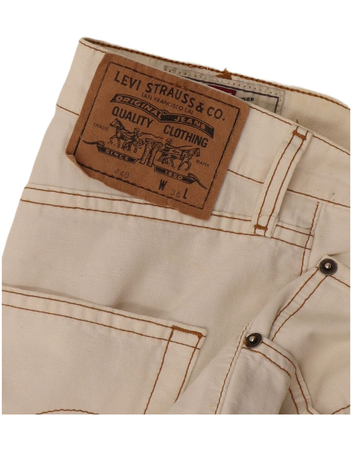 Pantaloncini casual da uomo Levi's W36 grandi bianco sporco