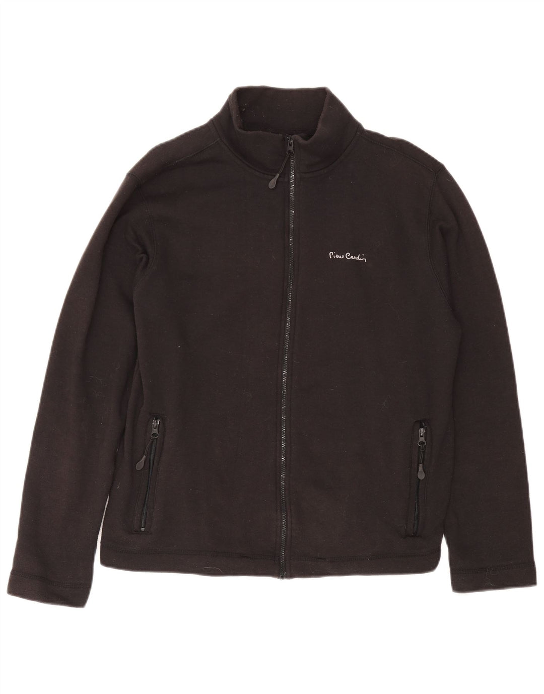 Giacca da ginnastica da uomo Pierre Cardin in cotone nero medio