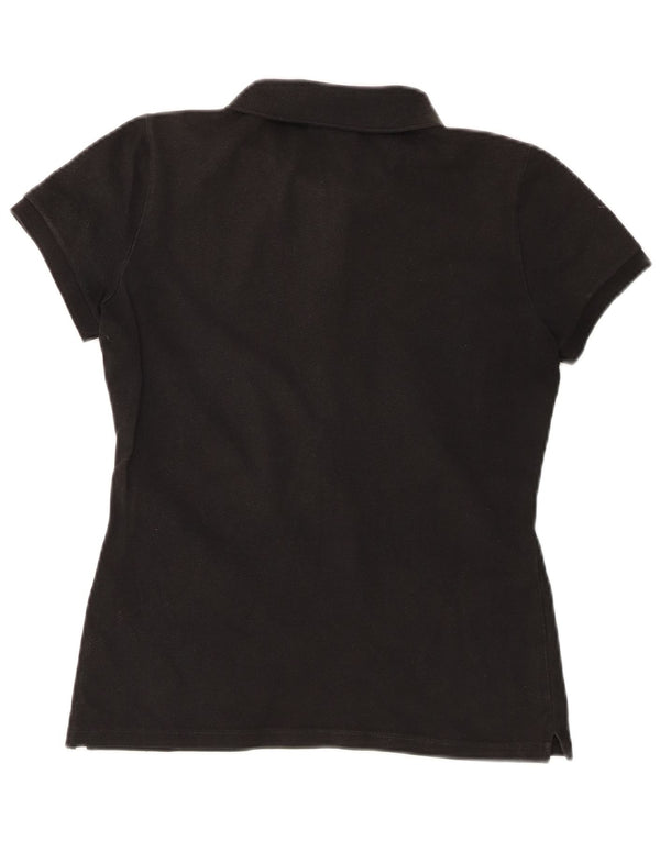 Lacoste Womens Polo Shirt Size 40 Medium Black Cotton