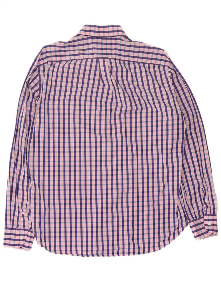 Camicia da uomo Harmont & Blaine XL in cotone a quadretti rosa