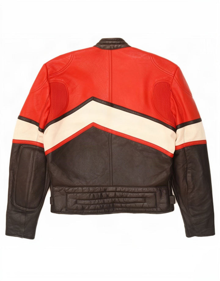 Giacca da pilota da uomo Sportex IT 44 XS in pelle nera color block