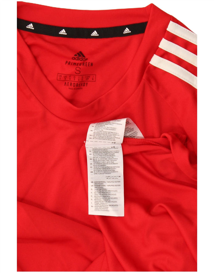 Maglietta Adidas Aeroready da uomo, piccola, in poliestere rosso