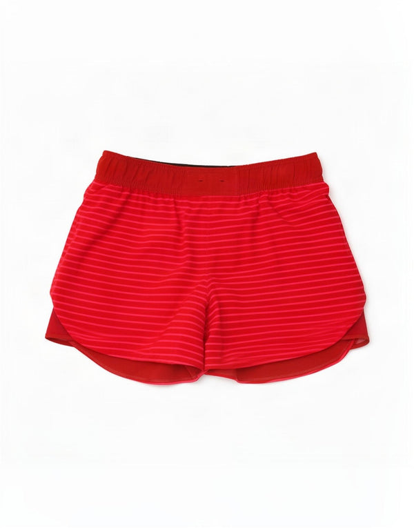 Pantaloncini sportivi da donna Lululemon US 6 a righe rosa medio