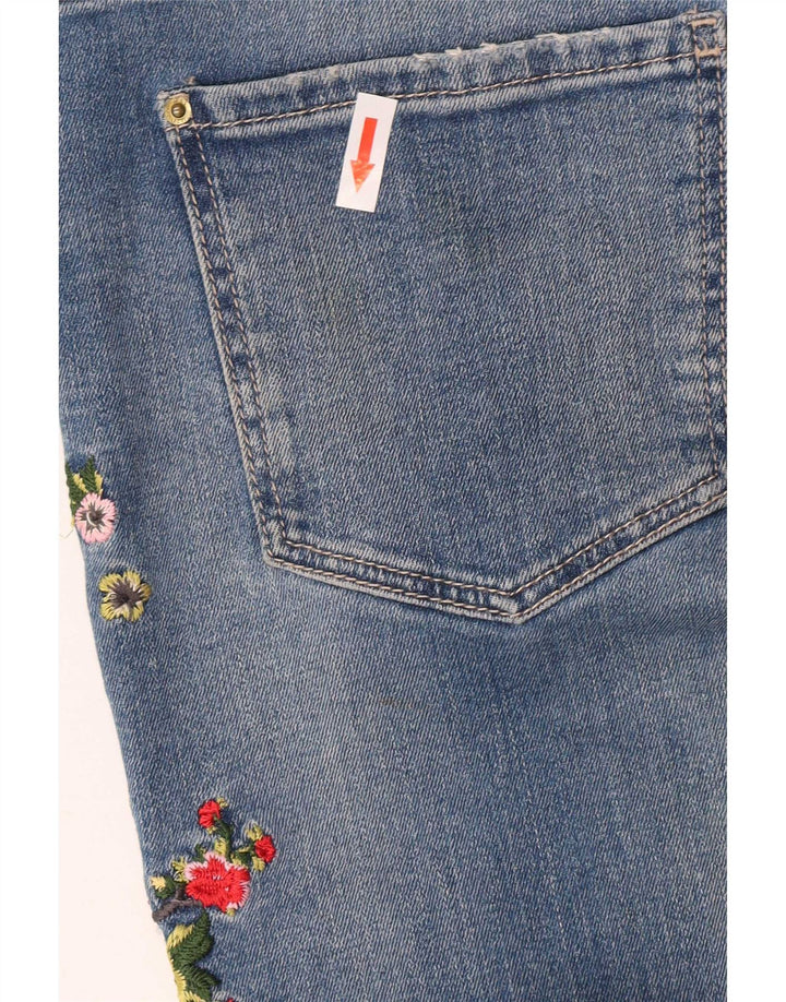 Jeans slim da donna Marks & Spencer UK 12 medio W32 L28 blu floreale