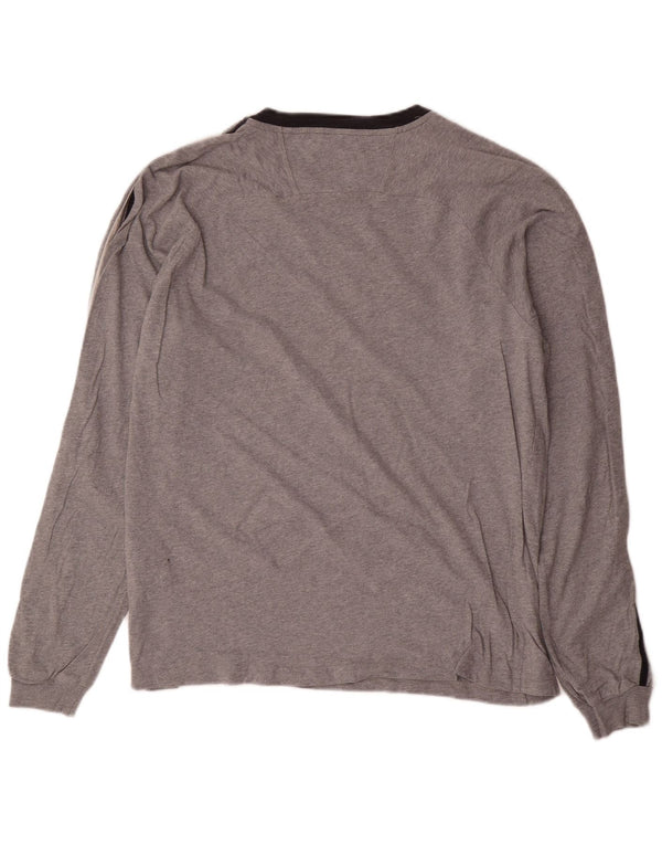 CHAMPION Top da uomo a maniche lunghe XL in cotone grigio