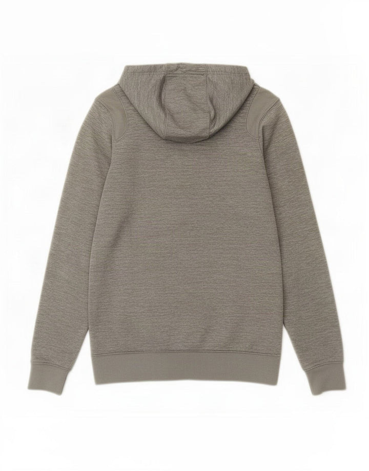 Felpa con cappuccio e zip Jordan da uomo in poliestere grigio medio