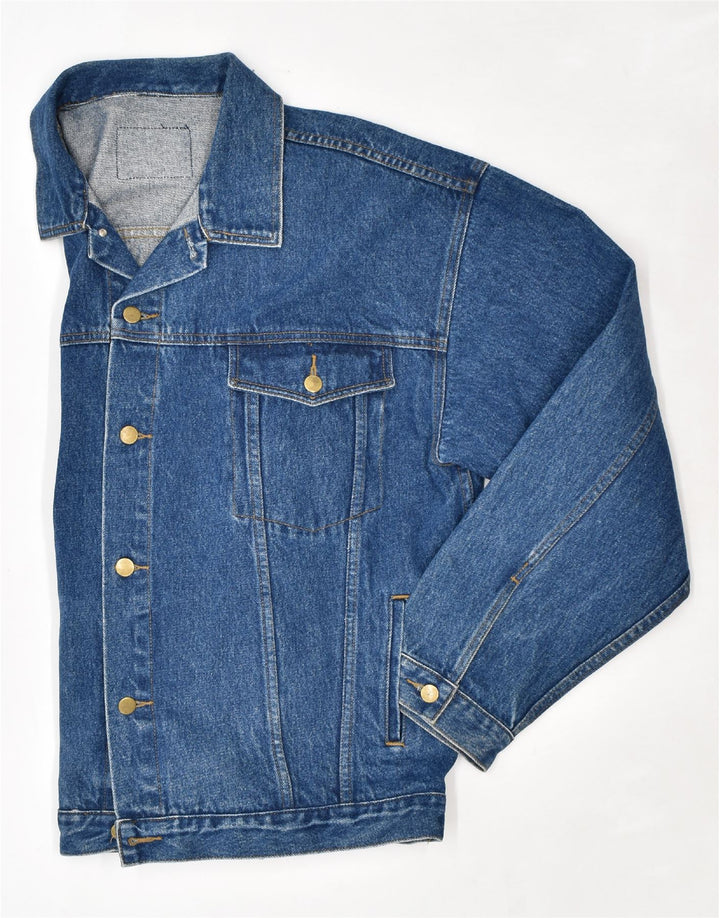 Giacca di jeans da uomo VINTAGE UK 40 grande cotone blu