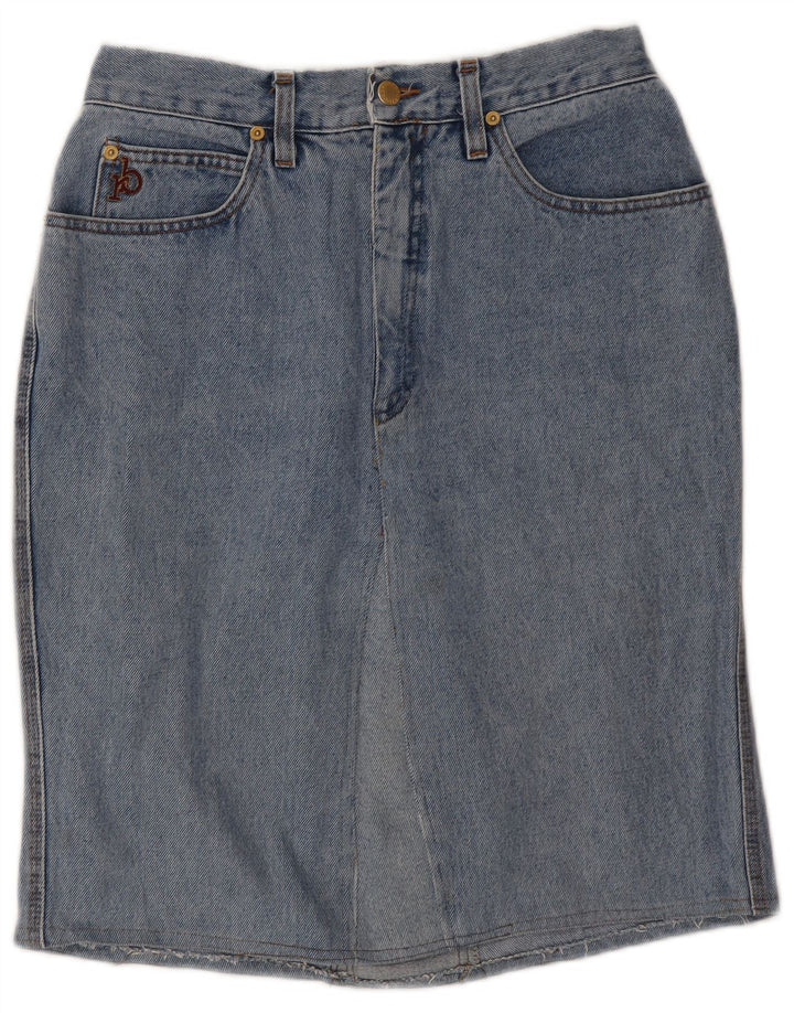 Gonna in denim da donna Roccobarocco W33 grande cotone blu