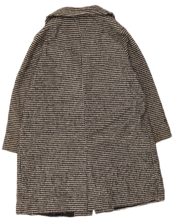 Cappotto doppiopetto oversize da donna John Lewis UK 18 XL pied de poule nero