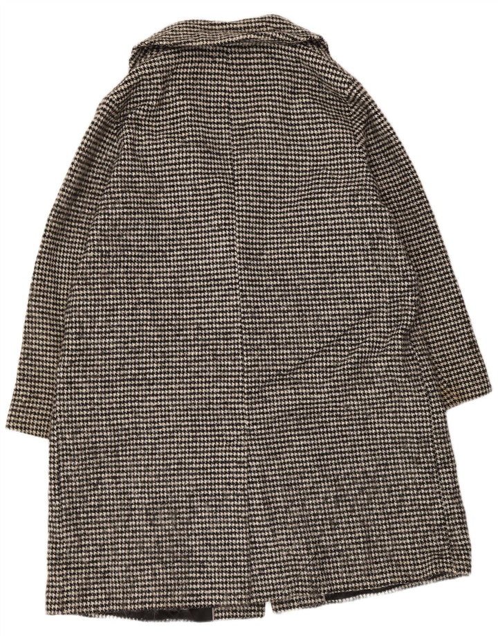 Cappotto doppiopetto oversize da donna John Lewis UK 18 XL pied de poule nero