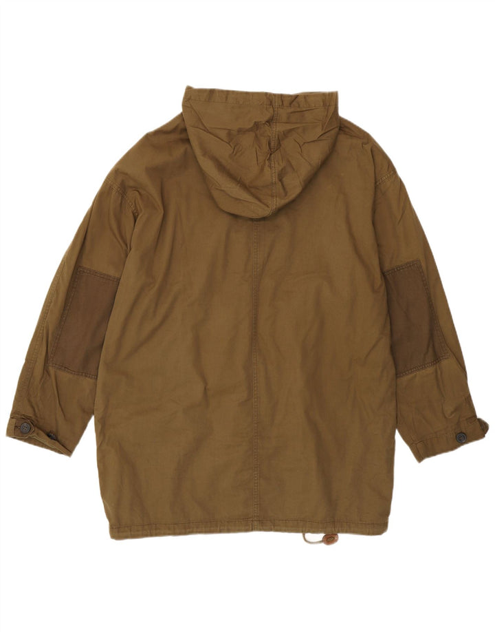 JACK WILLS Cappotto giacca a vento oversize con cappuccio da donna UK 12 Medio Cachi
