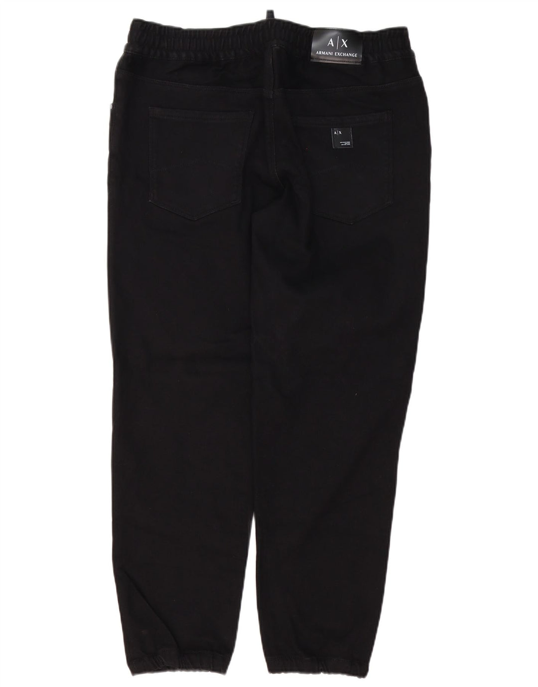 Armani Exchange Uomo Joggers Jeans Slim W32 L28 Cotone Nero