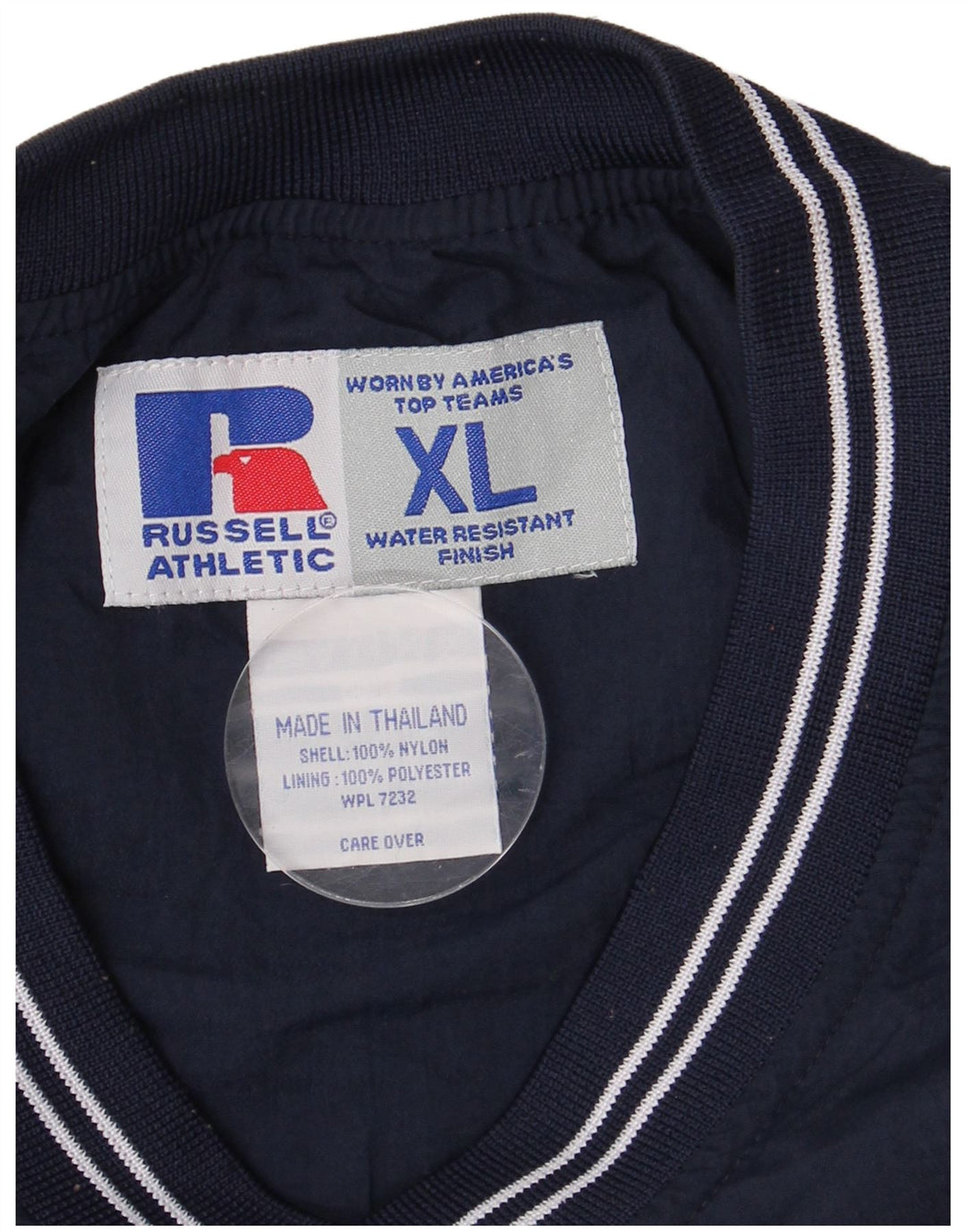 Giacca da ginnastica da uomo Russell Athletic, pullover, XL, in nylon blu navy