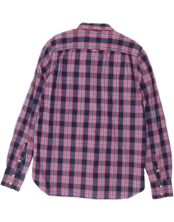 Camicia da uomo SUPERDRY 3XL in cotone a quadri multicolore