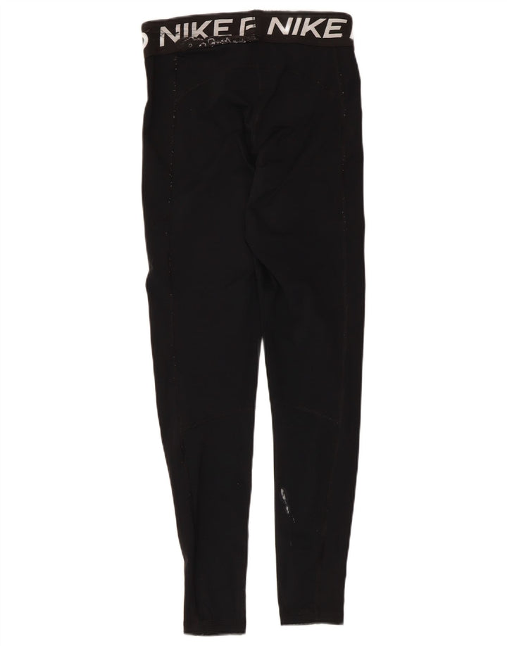 Leggings grafici da donna Nike UK 8 piccoli poliestere nero