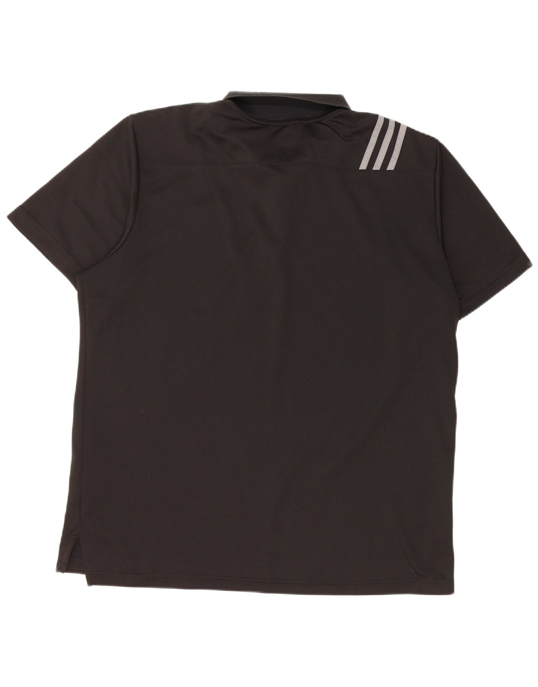 Polo da golf da uomo Adidas Large nera in poliestere