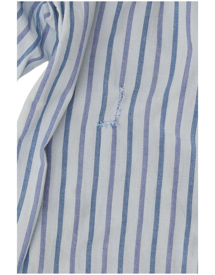 Camicia Carrera Uomo Cotone Righe Grandi Blu
