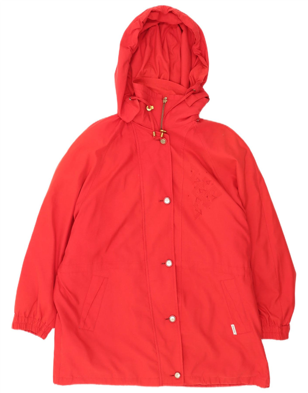 Giacca a vento oversize con cappuccio da donna Sympatex UK 20 2XL poliestere rosso