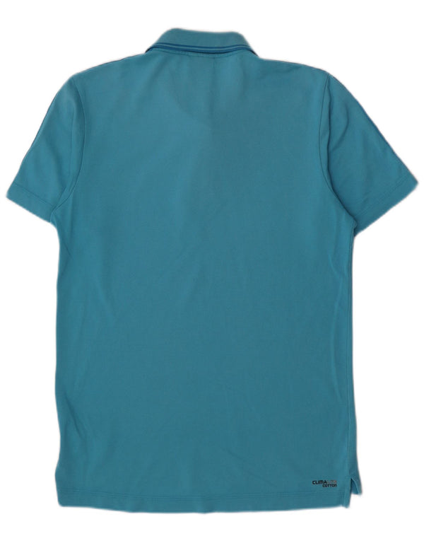 Polo Adidas Clima 365 da uomo piccola in cotone blu
