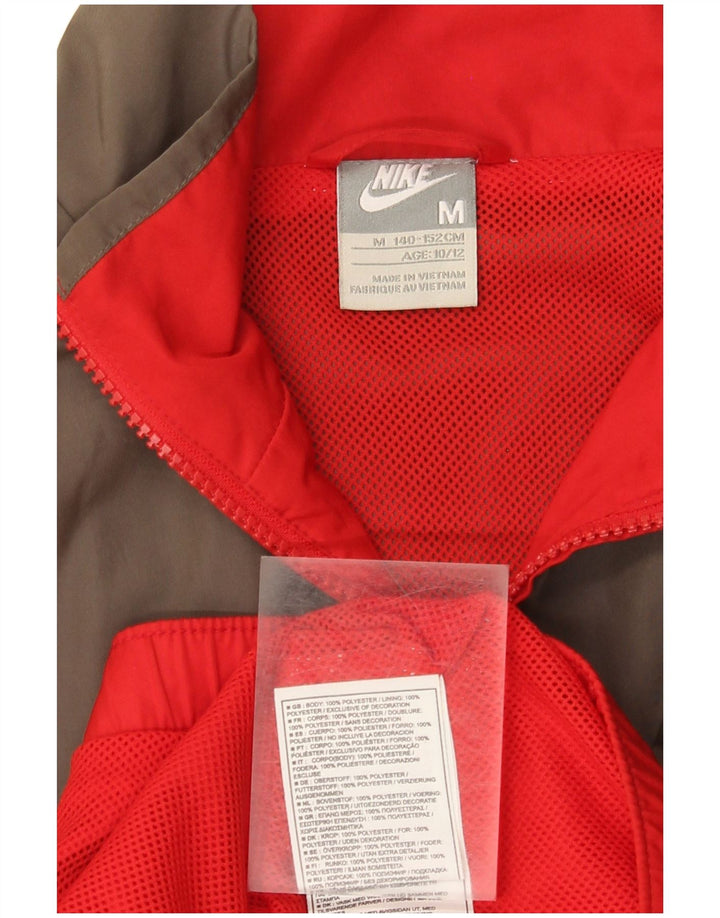 Giacca da ginnastica grafica Nike da ragazzo, 10-11 anni, colore rosso medio