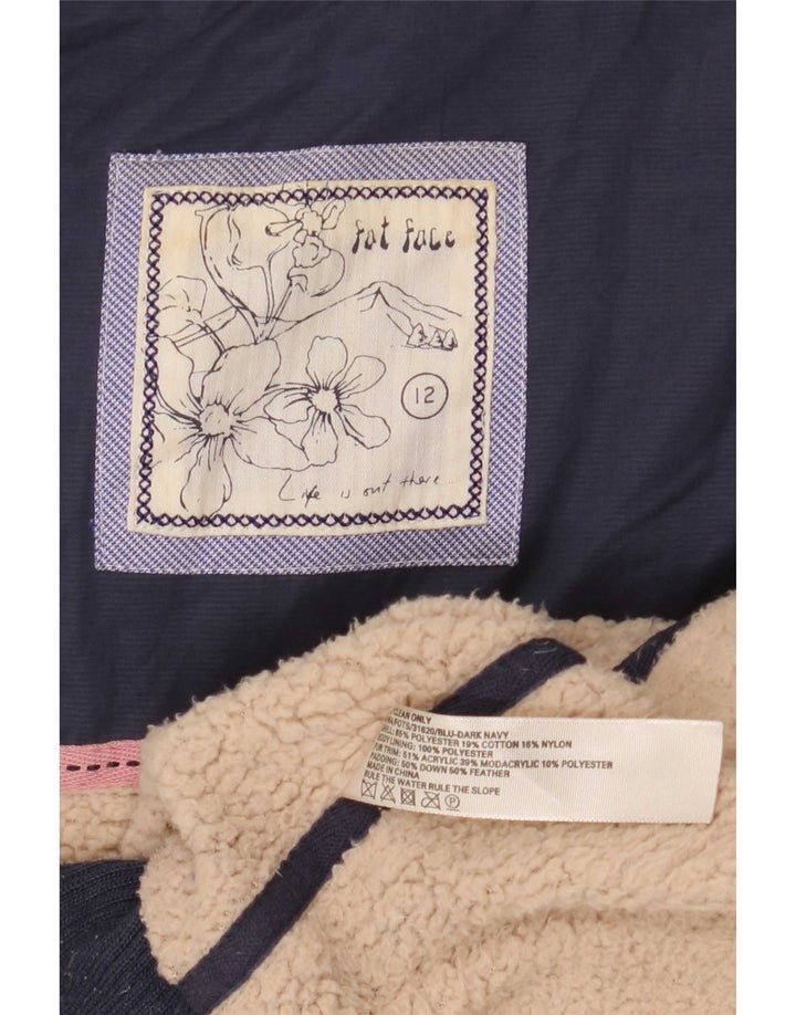 Gilet imbottito da donna Fat Face UK 12 medio blu navy poliestere