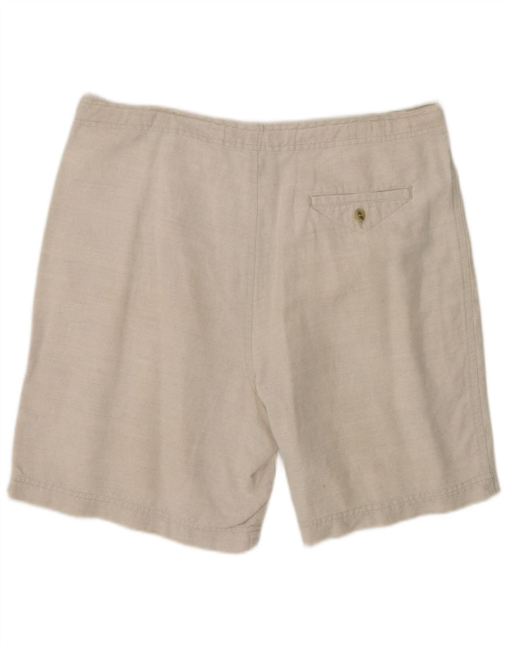 Pantaloncini chino con pegged da donna Marks & Spencer medi W34 lino beige