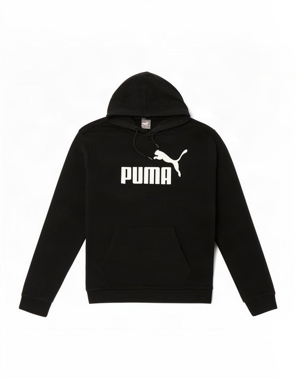 Felpa con cappuccio grafica da uomo Puma Large in cotone rosso