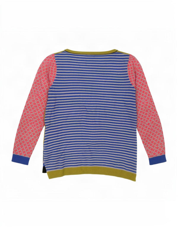 Maglione da donna con collo a barca con grafica White Stuff UK 10 piccolo multicolore