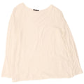 Top Zara da donna a maniche lunghe UK 14 grande bianco
