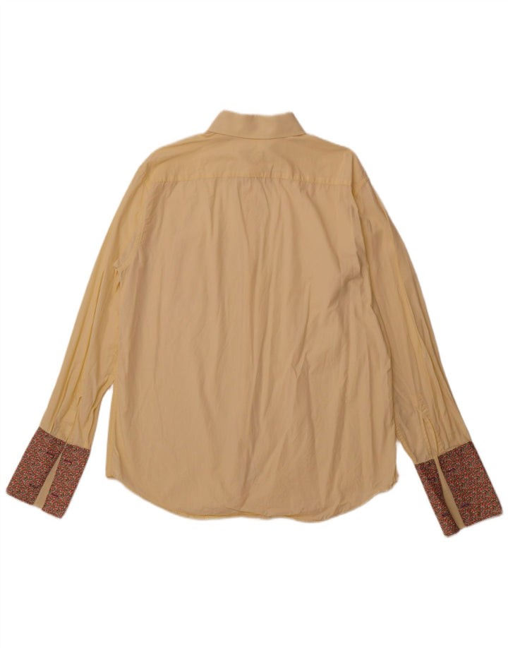 Camicia da uomo PAUL SMITH taglia 17 1/2 44 XL cotone giallo