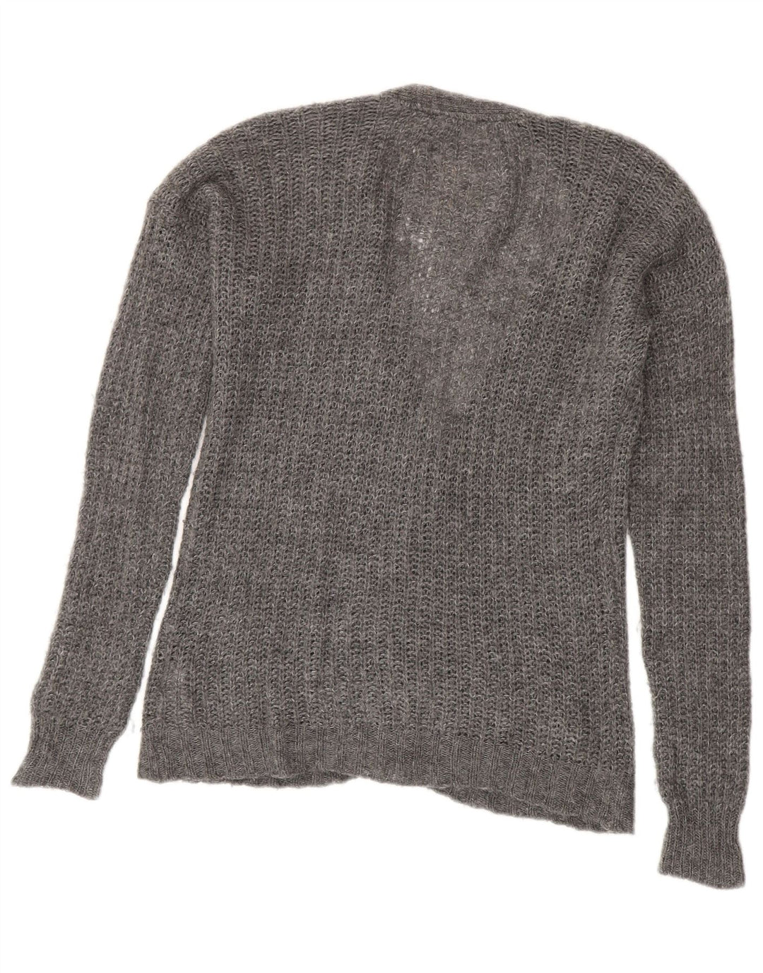 Maglione cardigan da donna Hollister UK 14 Lana grigio medio