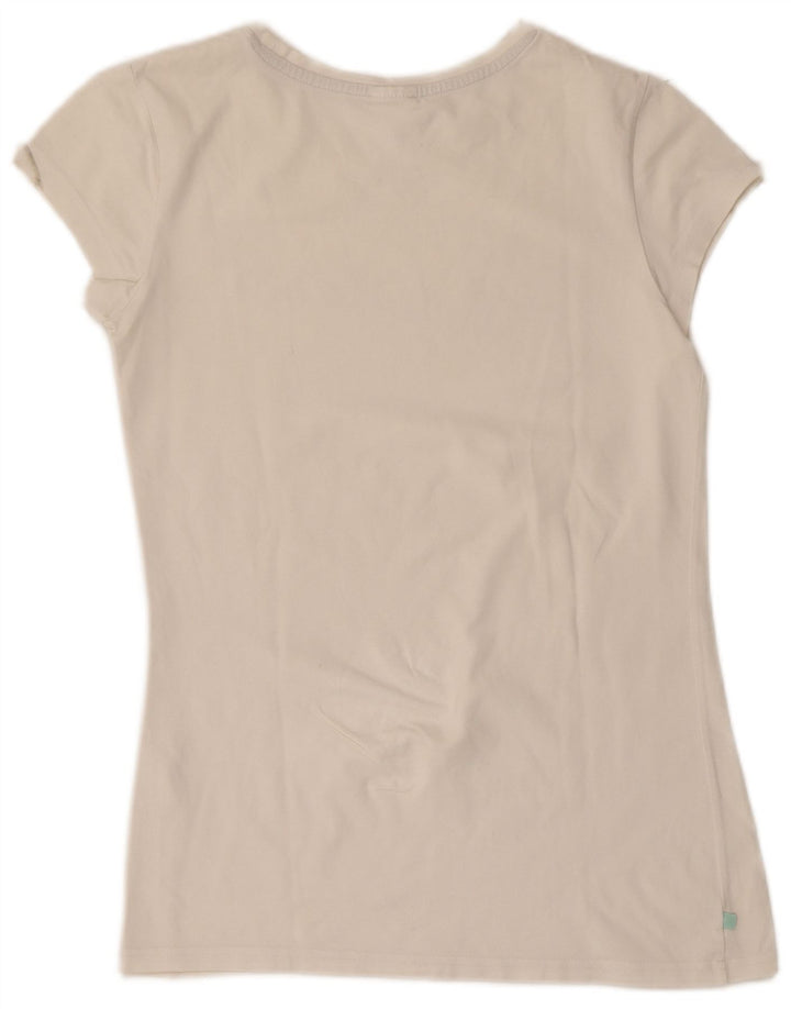 T-shirt grafica da donna Adidas Top UK 14 Medium White