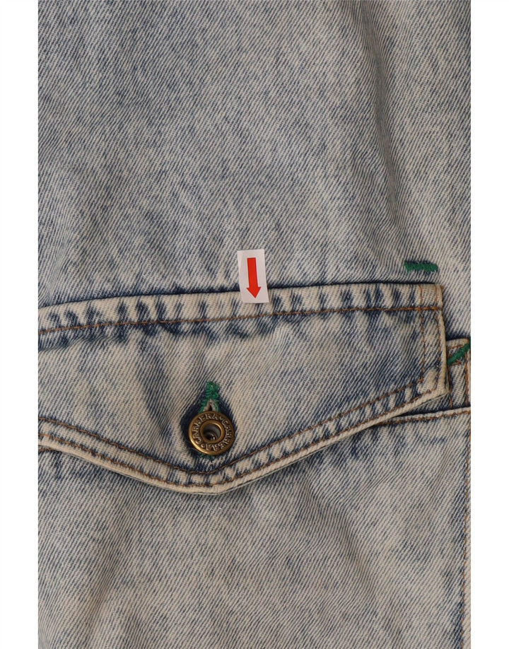 CARRERA Giacca in denim Sherpa da bambino 11-12 anni in cotone blu