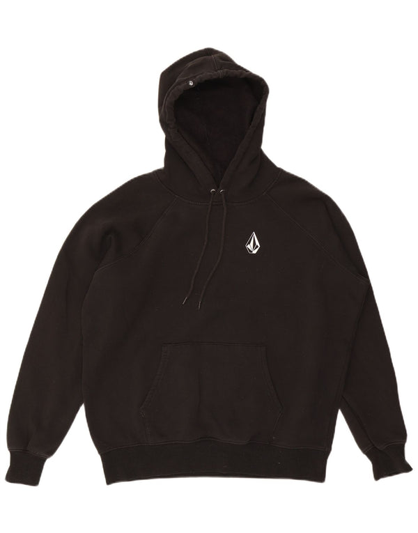 Maglione oversize con cappuccio da donna Volcom UK 10 piccolo cotone nero