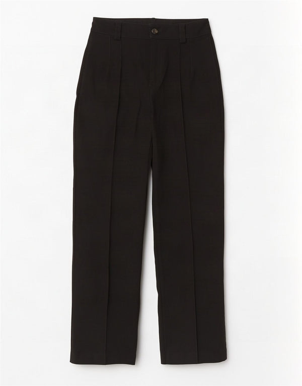 Pantaloni casual affusolati a vita alta da donna Zara piccoli W26 L32 neri