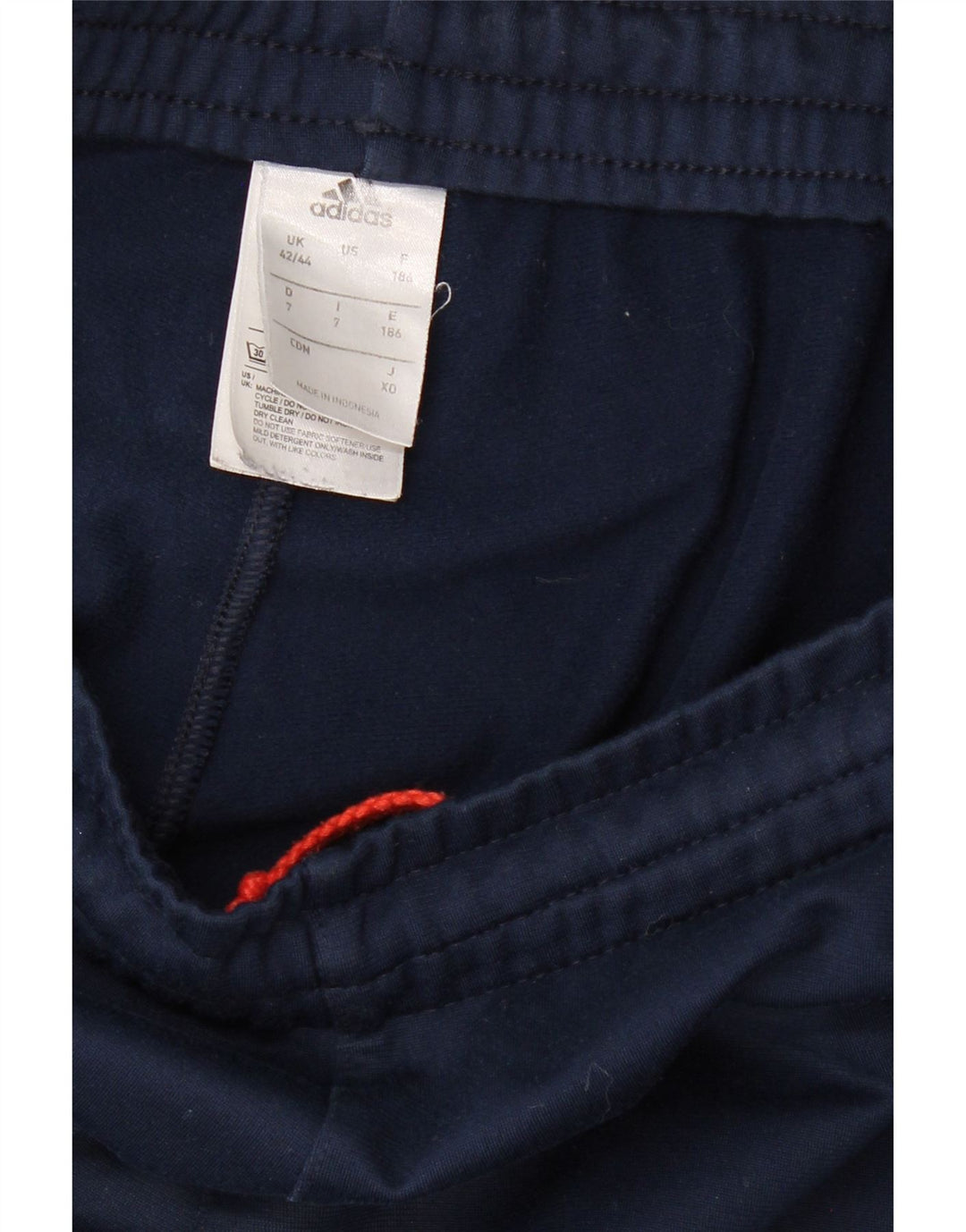 Pantaloni da tuta da uomo ADIDAS UK 42/44 Large in poliestere blu navy