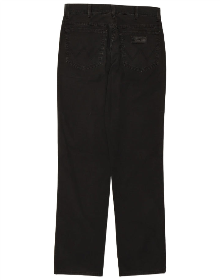 Jeans dritti elasticizzati Texas da uomo Wrangler W33 L34 cotone nero
